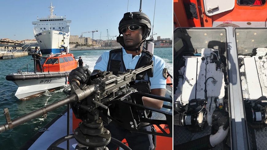 Entretien d&rsquo;une vedette de gendarmerie