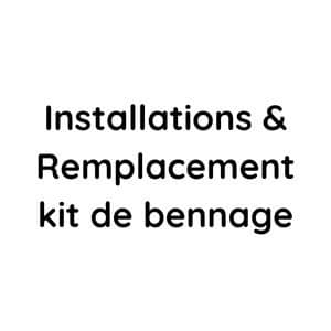 Installations et remplacement kit de bennage